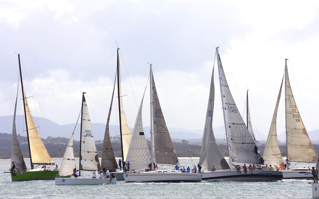 Performance Racing start on the final day of Sail Port Stephens 2011 © Sail Port Stephens Event Media